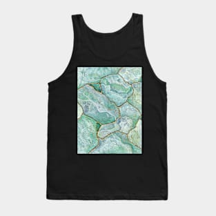 Celadon Jade Green Kintsugi Quartz Tank Top